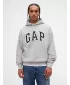 Pánska mikina GAP HEAVYWEIGHT LOGO HOODIE PULLOVER 823104-05 LIGHT GREY HEATHER