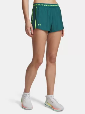 Dámske kraťasy UNDER ARMOUR TECH PLAY UP SHORTS 1389882-338 ZELENÁ