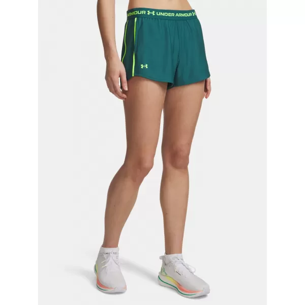  Dámske kraťasy UNDER ARMOUR TECH PLAY UP SHORTS 1389882-338 ZELENÁ 
