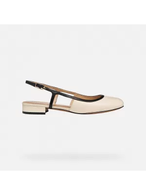 Dámske baleríny GEOX VIRNILISA B G012909 KRÉMOVÁ