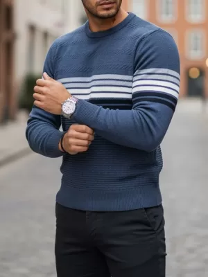 Pánsky sveter DSTREET WX2325 MODRÁ