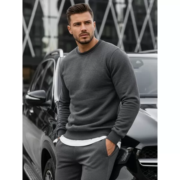  Pánska mikina DSTREET BX2405 TMAVOŠEDÁ 