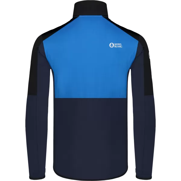  Pánska mikina powerfleece NORDBLANC GROAN NBWFM8282 MODRÁ 