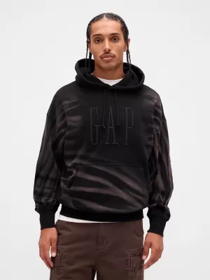 Pánska mikina GAP CORP LOGO HOODIE PULLOVER 851641-01 BLACK