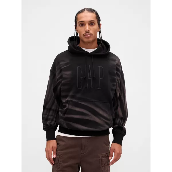  Pánska mikina GAP CORP LOGO HOODIE PULLOVER 851641-01 BLACK 