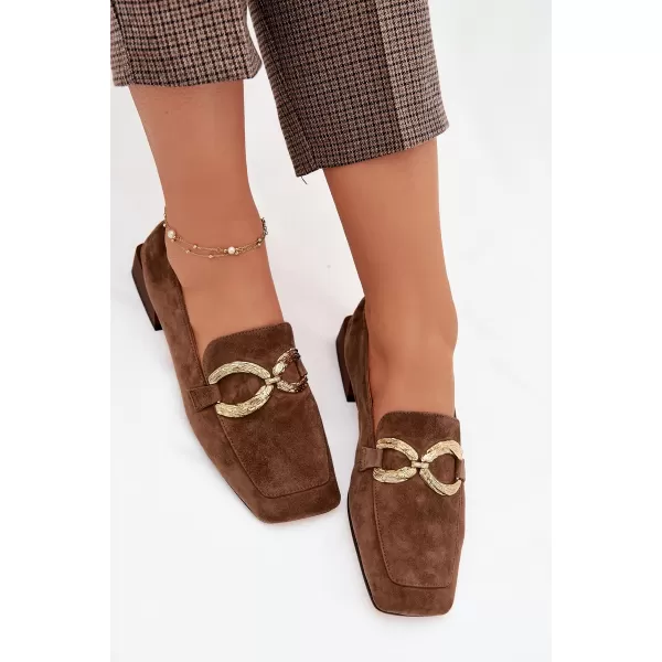  Dámske mokasíny D&A CR61-3115 BROWN 