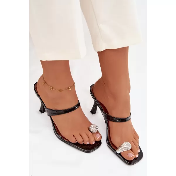  Dámske lodičky na podpätku BOTO LORISSA 41452 BLACK 