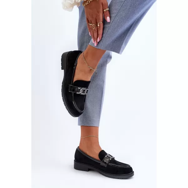  Dámske mokasíny S.BARSKI HY350A BLACK 