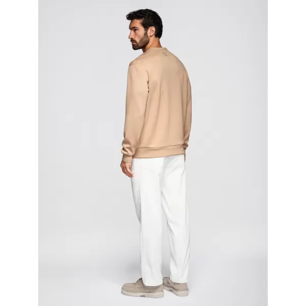  Pánska mikina OMBRE OM-SNBC-0199 BEIGE 