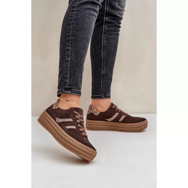  Dámske topánky ZAZOO N1176 BROWN/BEIGE 
