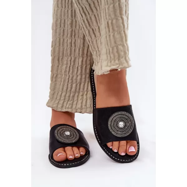  Dámske šľapky S.BARSKI KV51-013 BLACK 