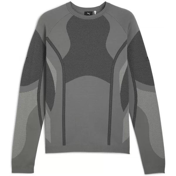  Pánska mikina PUMA X SAN SAN GEAR KNIT LS 632549-08 STUDENÁ STREDNE ŠEDÁ 