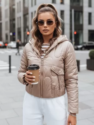 Dámska bunda DSTREET TY3715 KARAMELOVÁ