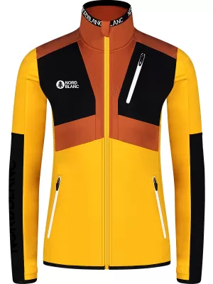 Dámska mikina powerfleece NORDBLANC RIVA NBWFL8289 JANTÁROVÁ