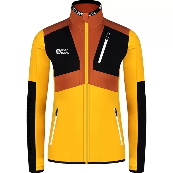  Dámska mikina powerfleece NORDBLANC RIVA NBWFL8289 JANTÁROVÁ 