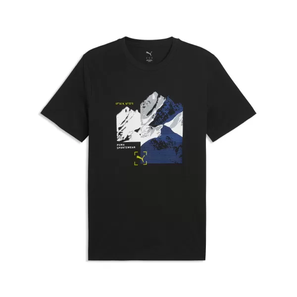  Pánske tričko PUMA GRAPHIC TEE 691779_01 PUMA BLACK 