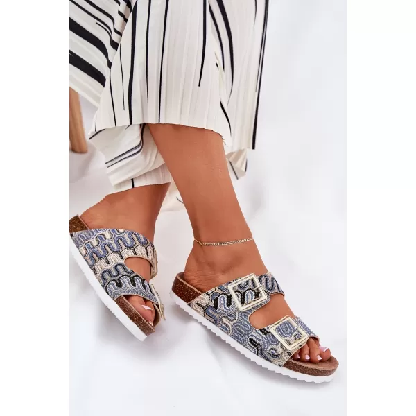  Dámske šľapky S.BARSKI RB51-006 BEIGE 