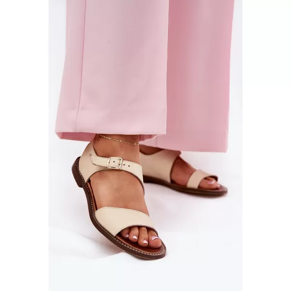  Dámske sandále ZAZOO 3014 BEIGE 