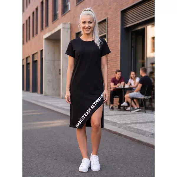  Dámske šaty ALTISPORT HERIA ČIERNA 