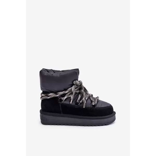  Dámske snehule D.FRANKLIN DFSH375003 BLACK 