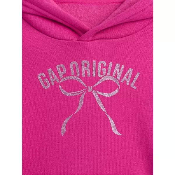  Detská mikina GAP LOGO PULLOVER HOODIE 793465-01 BRIGHT FUCHSIA 