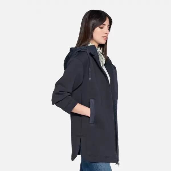  Dámska parka GEOX SWEATER G012426 TMAVO MODRÁ 