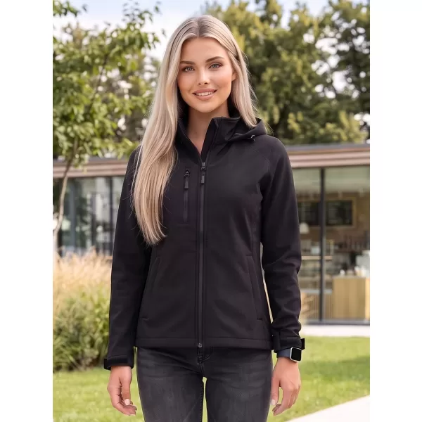  Dámska softshellová bunda ALTISPORT NoPrint NP/ALW945 ČIERNA 