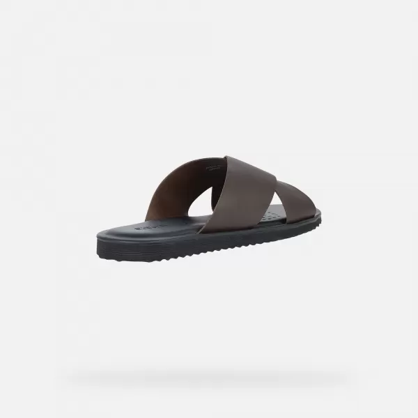  Pánske šľapky GEOX ERICE G002619 ČIERNA 