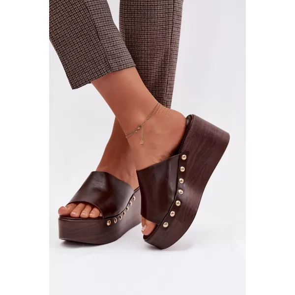  Dámske šľapky BOTO FARINELLE 41623 BROWN 