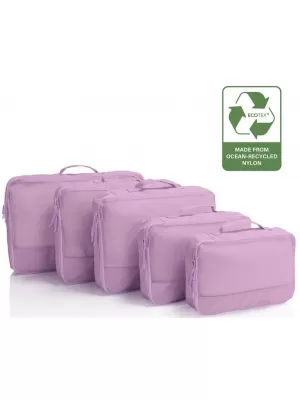 Kufor HEYS Ecotex Packing Cube 5 Pc Set LILAC BLOSSOM