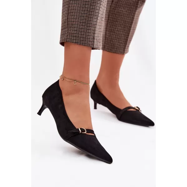  Dámske lodičky na podpätku BOTO PIRELA 42038 BLACK 