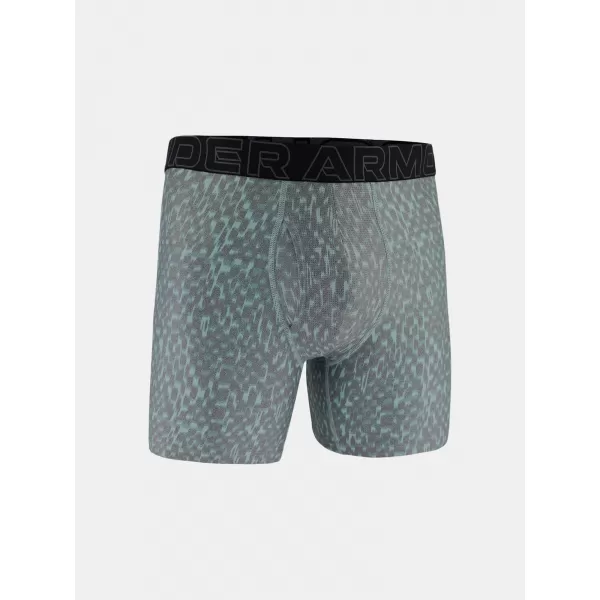  Pánske boxerky UNDER ARMOUR UA PERFORMANCE TECH - PRINT 6IN - 1PK 1383875-477 MODRÁ 