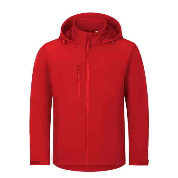  Pánska softshellová bunda ALTISPORT NoPrint NP/ALM845 ČERVENÁ 