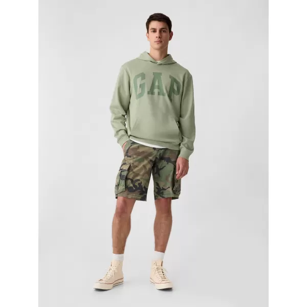  Pánska mikina GAP TONAL LOGO PULLOVER HOODIE 412282-00 DESERT SAGE 