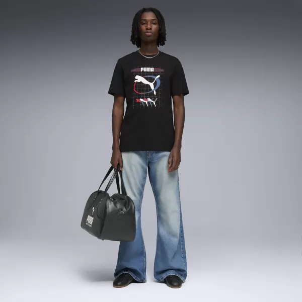  Pánske tričko PUMA GRAPHIC TEE 691786_01 PUMA BLACK 