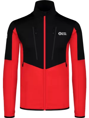 Pánska mikina powerfleece NORDBLANC GROAN NBWFM8282 ČERVENÁ