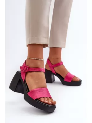 Dámske sandále ZAZOO 40386 FUSCHIA