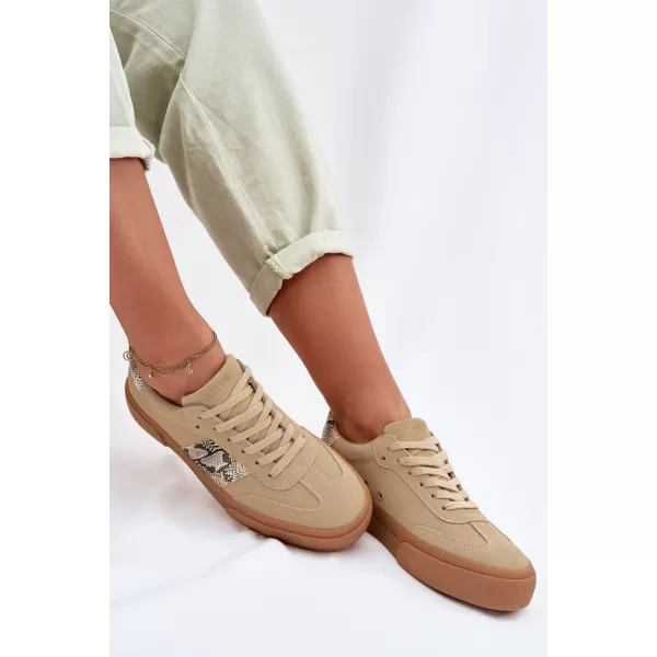  Dámske tenisky BIG STAR TT274298 BEIGE Big Star Shoes 