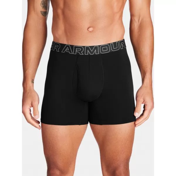  Pánske trenírky UNDER ARMOUR M PERF COTTON 6IN 1383889-001 ČIERNA 