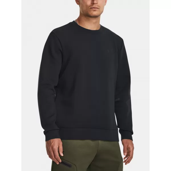  Pánska mikina UNDER ARMOUR UA UNSTOPPABLE FLC CREW 1381688-001 ČIERNA 