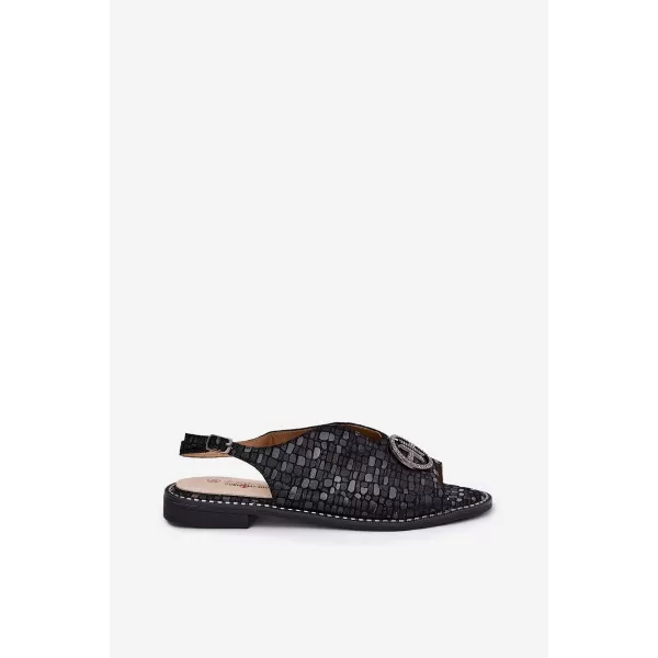  Dámske sandále S.BARSKI KV51-094 BLACK 