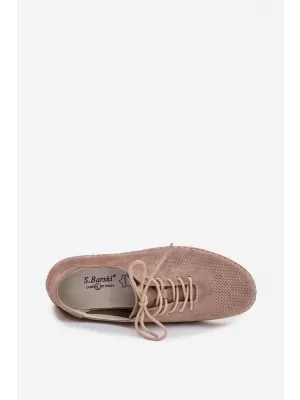 Dámske topánky S.BARSKI LR61-7080 DARK BEIGE