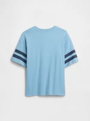 Detské tričko GAP LOGO TEE 768110-05 BLUE STONE