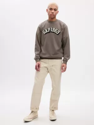 Pánska mikina GAP LOGO CREWNECK SWEATSHIRT 829103-02 NEW CASHMERE