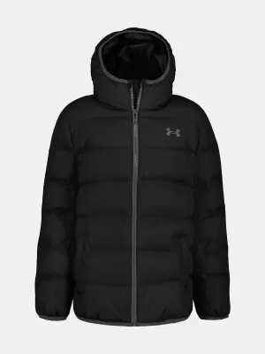 Chlapčenská bunda UNDER ARMOUR PRONTO PUFFER JACKET UJFIM07F-001 ŠEDÁ