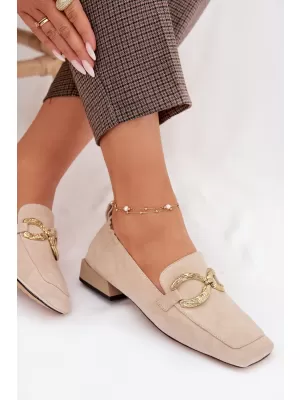 Dámske mokasíny D&A CR61-3115 BEIGE