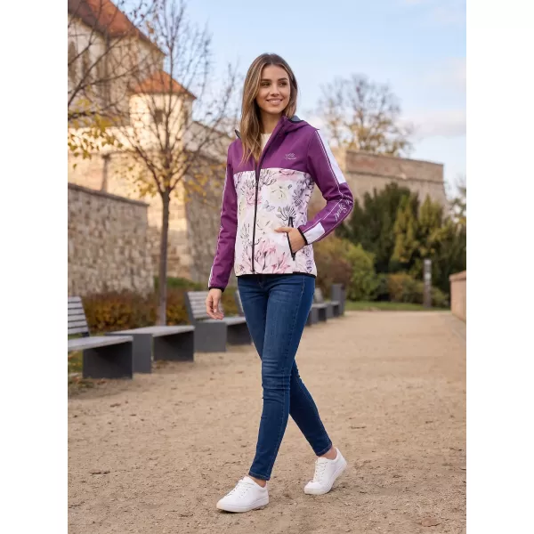  Dámska softshellová bunda premium ALTISPORT VOJ/ALW008JACK01 VÍNOVÁ 