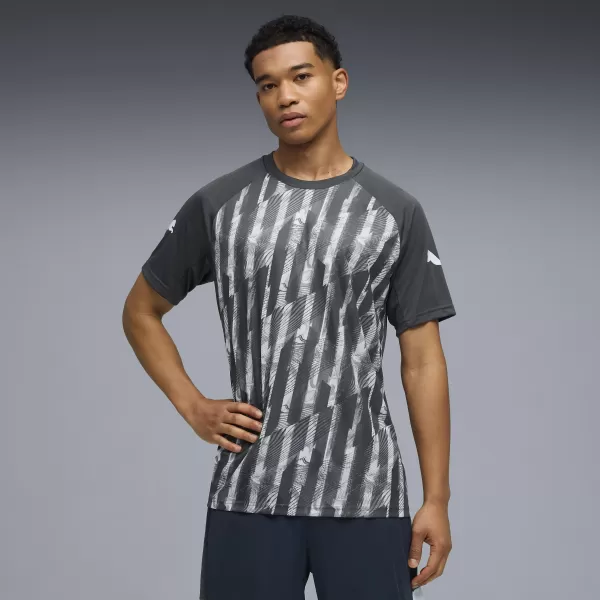  Pánske funkčné tričko PUMA INDIVIDUALLIGA GRAPH JERSEY 660578_02 MINERÁL KOBALT/PAROŠEDÝ 