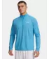 Pánske tričko UNDER ARMOUR UA TECH TEXTURED 1/2 ZIP 1382797-453 MODRÁ