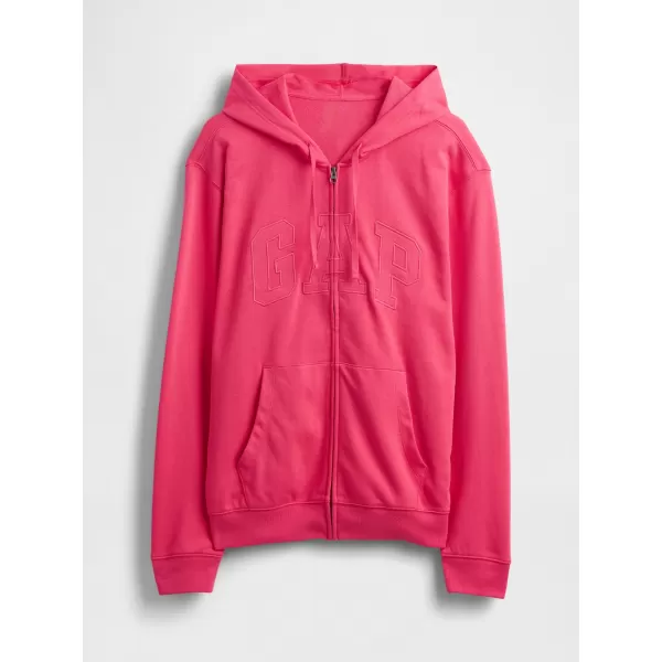  Pánska mikina GAP FULLZIP LOGO HOODIE 868454-15 RASPBERRY 